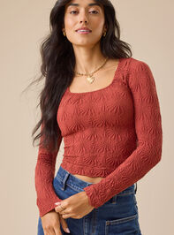 Blaire Seamless Floral Long Sleeve Cami - TULLABEE