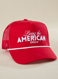 Living The American Dream Trucker Hat - TULLABEE
