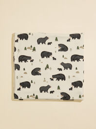 Black Bear Swaddle Detail 2 - TULLABEE