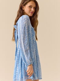 Antonia Floral Mini Dress Detail 4 - TULLABEE