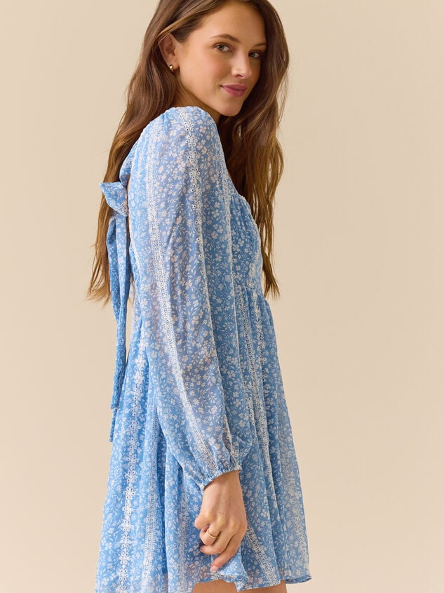 Antonia Floral Mini Dress Detail 4 - TULLABEE