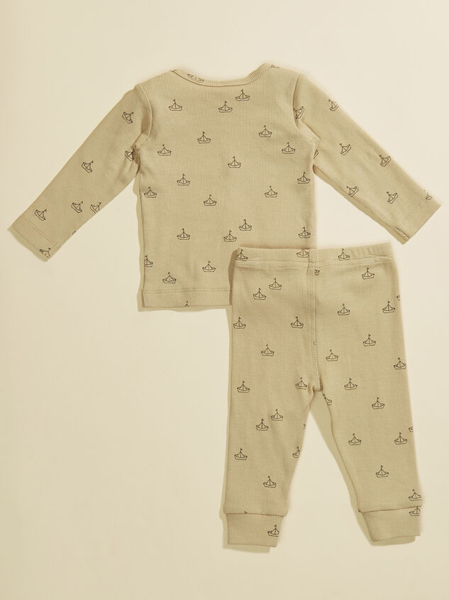 Paper Boat Toddler Lounge Set by Quincy Mae Detail 2 - TULLABEE