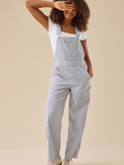 Brie Striped Overalls - TULLABEE