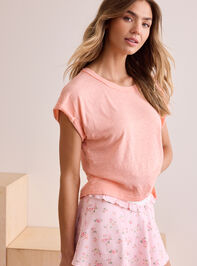 Relay Cropped Boxy Tee Detail 3 - TULLABEE