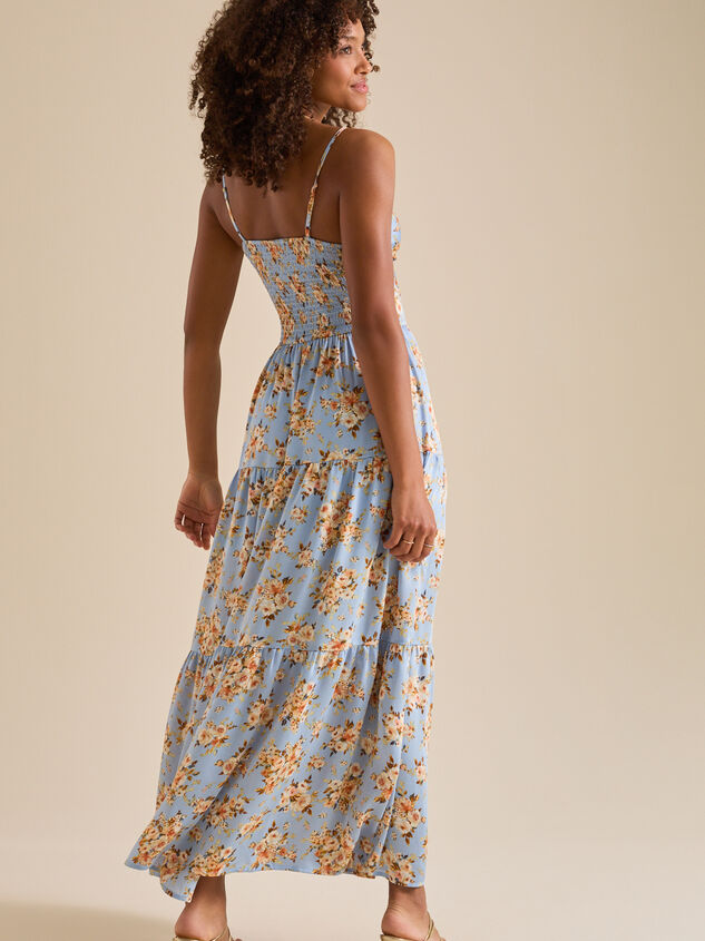 Kehlani Floral Maxi Dress Detail 6 - TULLABEE