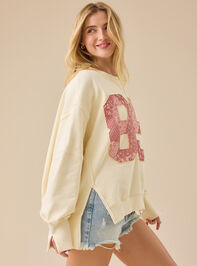 89 Patchwork Mama Sweatshirt Detail 5 - TULLABEE