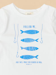 Faithful Fisherman Graphic Tee Detail 2 - TULLABEE