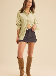 Coralie Corduroy Mini Skort Detail 5 - TULLABEE