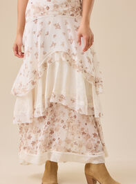 Becca Ruffle Tier Midi Skirt Detail 4 - TULLABEE
