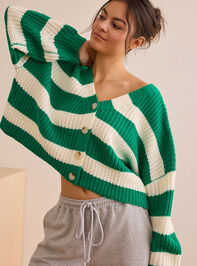 Lined Up Striped Cardigan - TULLABEE