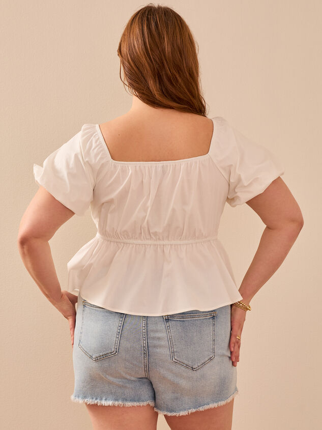 Beryl Poplin Babydoll Top Detail 5 - TULLABEE