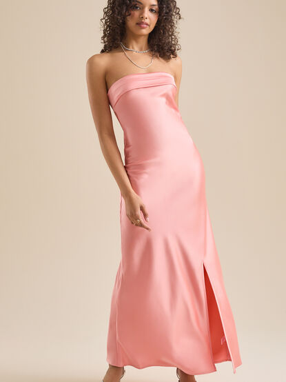Paityn Strapless Maxi Dress - TULLABEE