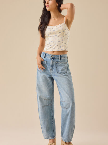 Charlotte Floral Corset Top - TULLABEE
