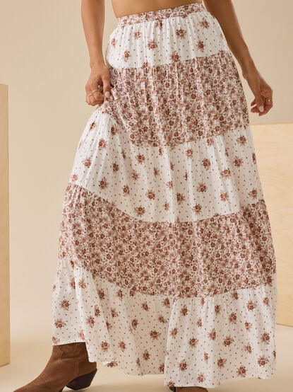 Arabella Floral Maxi Skirt - TULLABEE