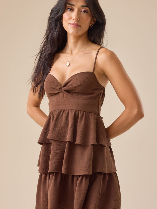 Sara Tiered Mini Dress Detail 3 - TULLABEE