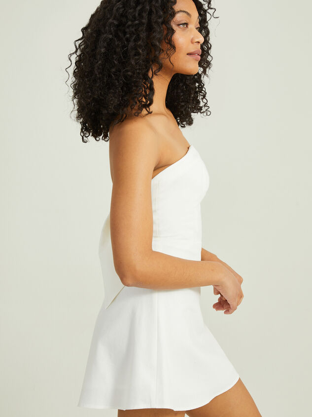 Lilia Strapless Bow Dress Detail 4 - TULLABEE