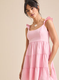 Kait Tiered Mini Dress Detail 2 - TULLABEE