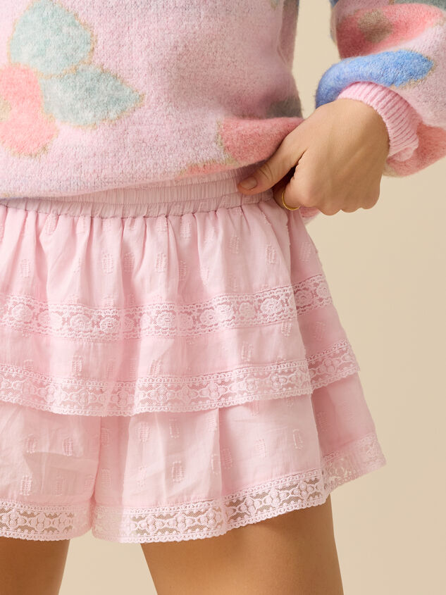 Winslow Layered Lace Shorts Detail 2 - TULLABEE