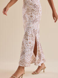 Lauren Floral Maxi Skirt Detail 2 - TULLABEE