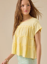 Rebecca Tiered Babydoll Top Detail 3 - TULLABEE