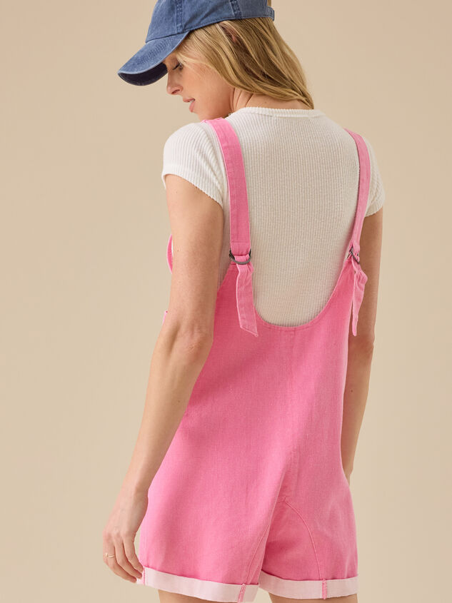 Sally Sleeveless Shortalls Detail 5 - TULLABEE