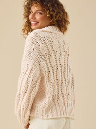 Jacqueline Chunky Cardigan Detail 5 - TULLABEE