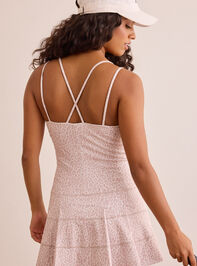 Leopard Print Cross Back Dress Detail 4 - TULLABEE