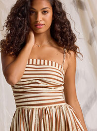 Josey Stripe Maxi Dress Detail 3 - TULLABEE