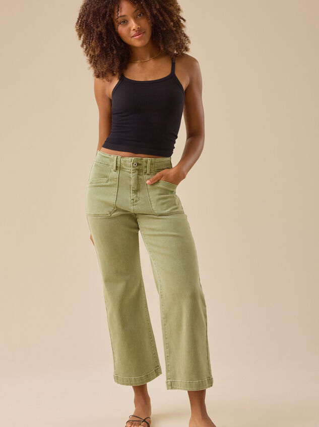 Lauren Scoop Ribbed Seamless Tank Detail 2 - TULLABEE