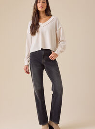 Layne Ribbed Top Detail 2 - TULLABEE