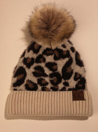 Leopard Pom Beanie - TULLABEE