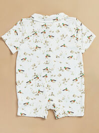 Duckling Family Polo Romper Detail 2 - TULLABEE
