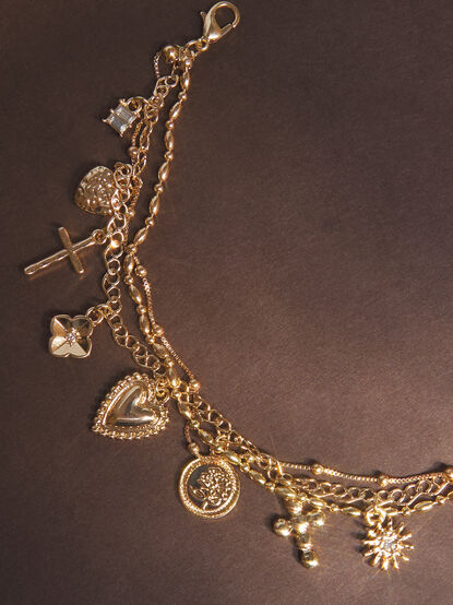 Bubble Charm Dangle Bracelet Set - TULLABEE