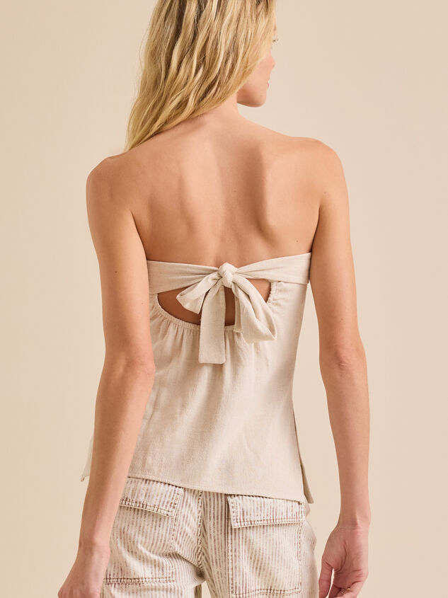 Cove Linen Tube Top Detail 4 - TULLABEE