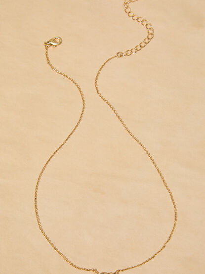 18K Gold Be Still & Know Charm Necklace - TULLABEE