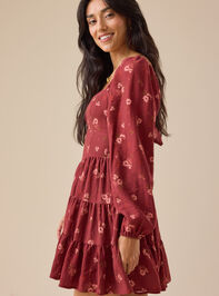 Holly Floral Mini Dress Detail 4 - TULLABEE
