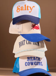 Salty Trucker Hat Detail 4 - TULLABEE
