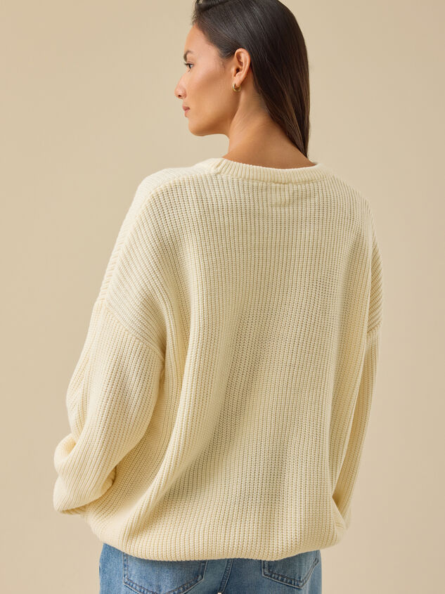 Chic Christmas Tree Mama Sweater Detail 6 - TULLABEE