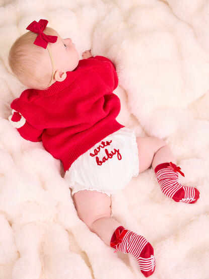 Santa Baby Diaper Cover by Mudpie - TULLABEE