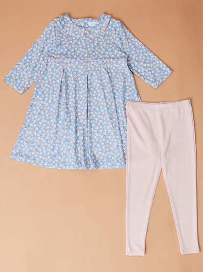 Beth Country Calico Floral Top and Pant Set - TULLABEE