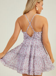 Haven Floral Mesh Dress Detail 2 - TULLABEE
