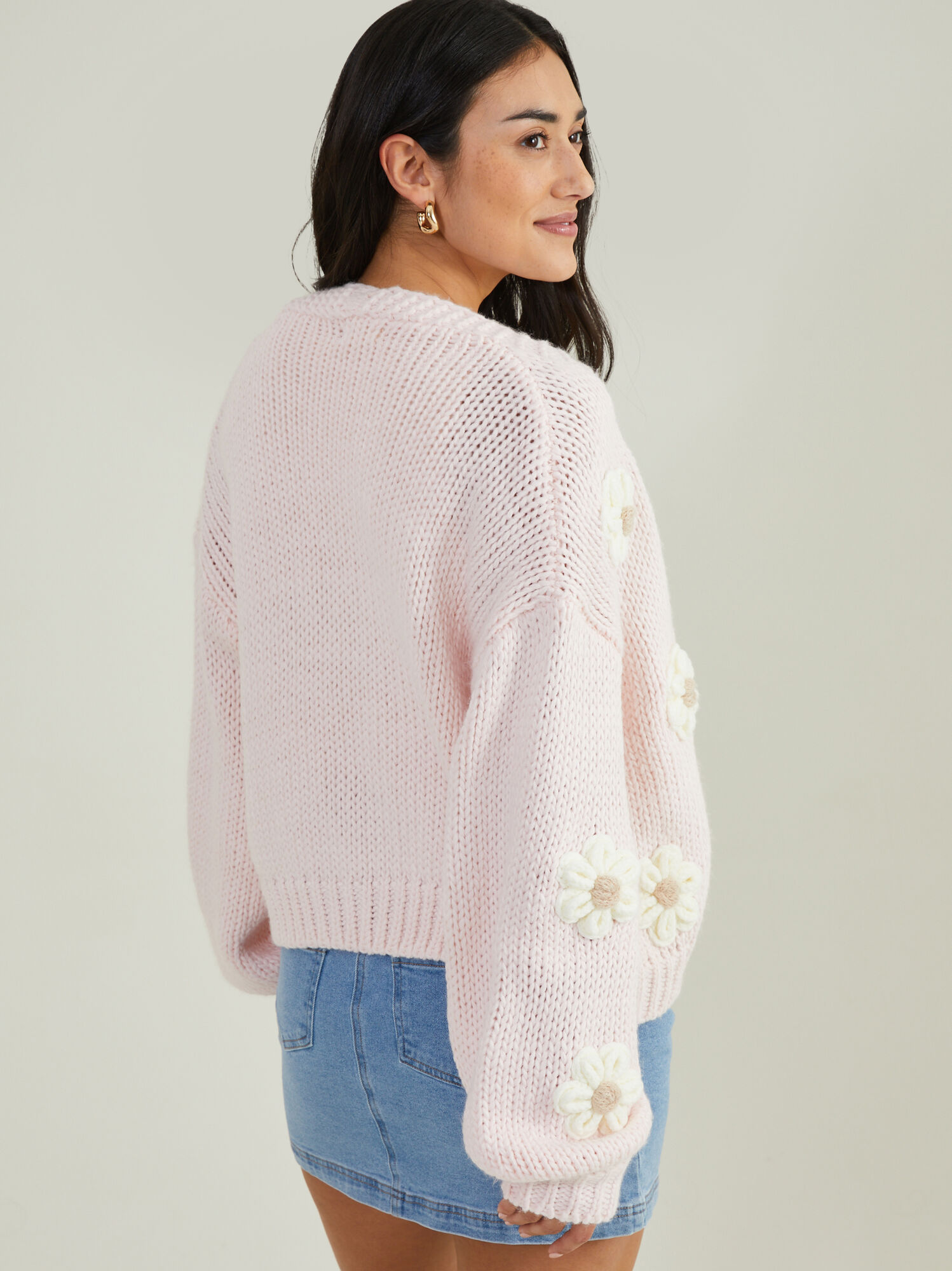 Aubrey Floral Pink Mama Cardigan Tullabee