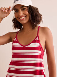 Hang Tough Stripe Mini Dress Detail 3 - TULLABEE