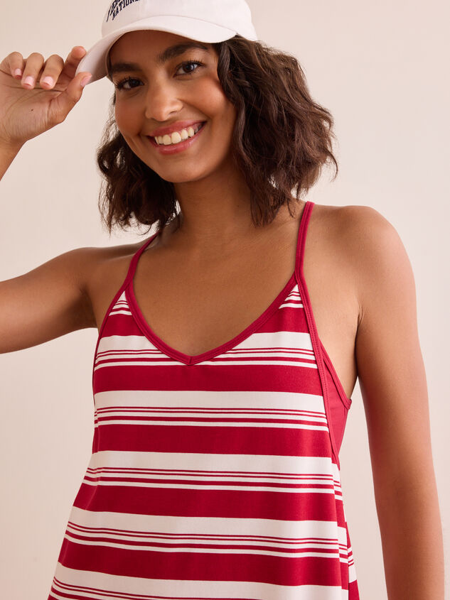 Hang Tough Stripe Mini Dress Detail 3 - TULLABEE