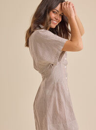 Marley Striped Mini Dress Detail 4 - TULLABEE