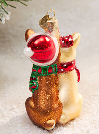 Rudolph and Clarice Christmas Ornament Detail 2 - TULLABEE