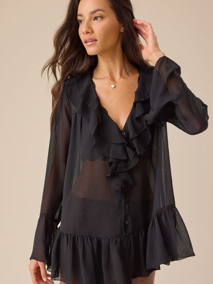 Patricia Chiffon Ruffle Top - TULLABEE