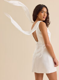 Alma Satin Mini Dress Detail 5 - TULLABEE