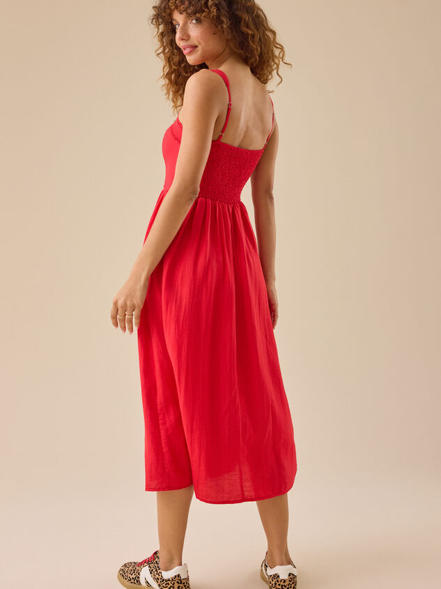 Clarke Ruffle Tiered Maxi Dress Detail 4 - TULLABEE