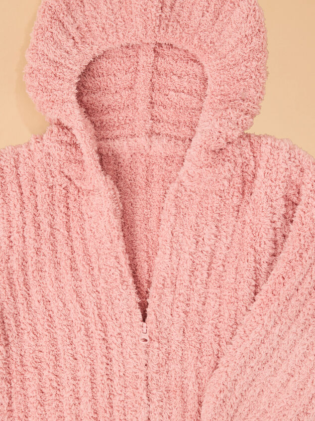 Carrie Chenille Hooded Jacket Detail 2 - TULLABEE